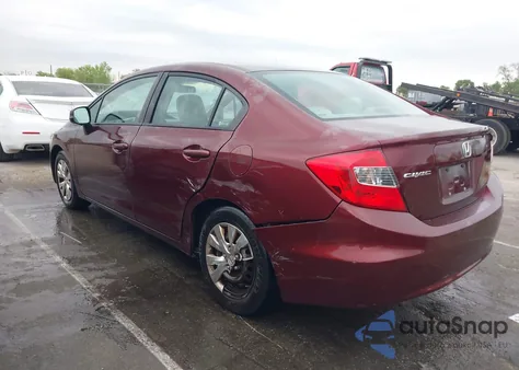 2012 Honda Civic Lx from USA, damaged, VIN 19XFB2F54CE373704